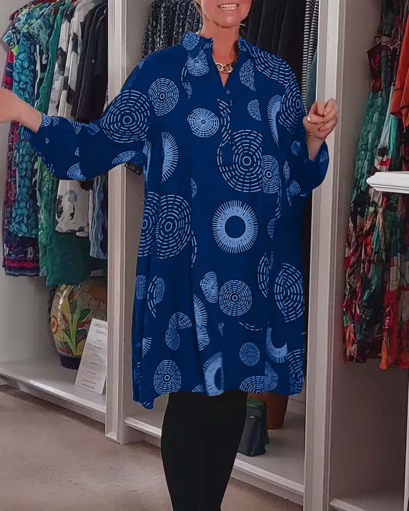 Sheryl – Geometric Wrap Dress