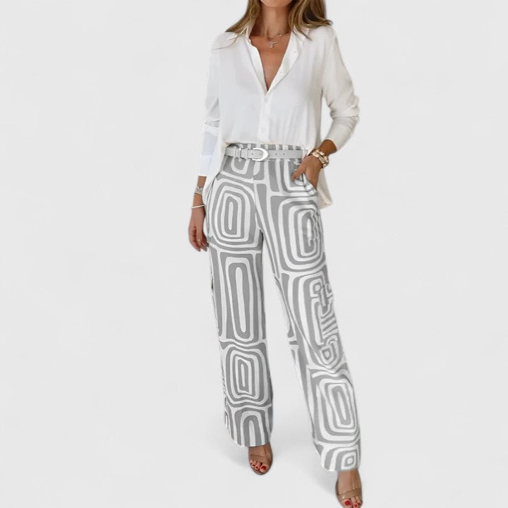 Kira – Elegant Two-Piece Set (Including a Free Belt)