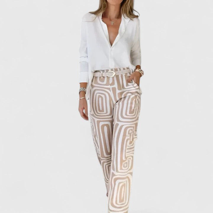 Kira – Elegant Two-Piece Set (Including a Free Belt)