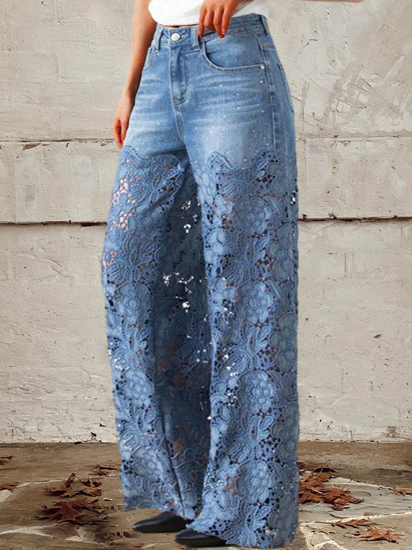 Maxine – Patchwork Lace Pants