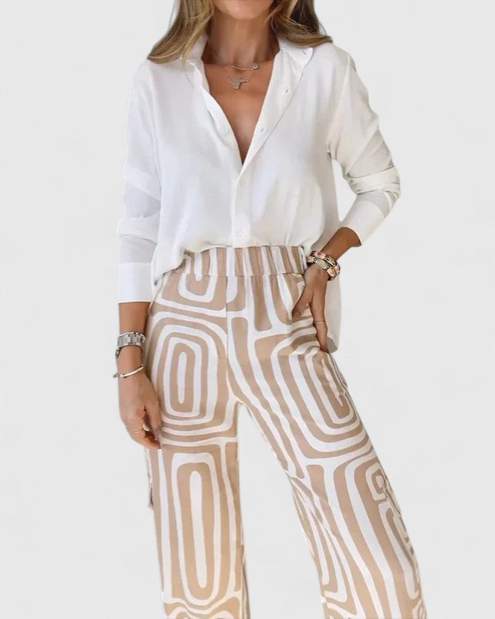 Kira – Elegant Two-Piece Set (Including a Free Belt)