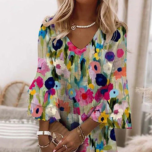 Irene – Romantic Floral Mini Dress
