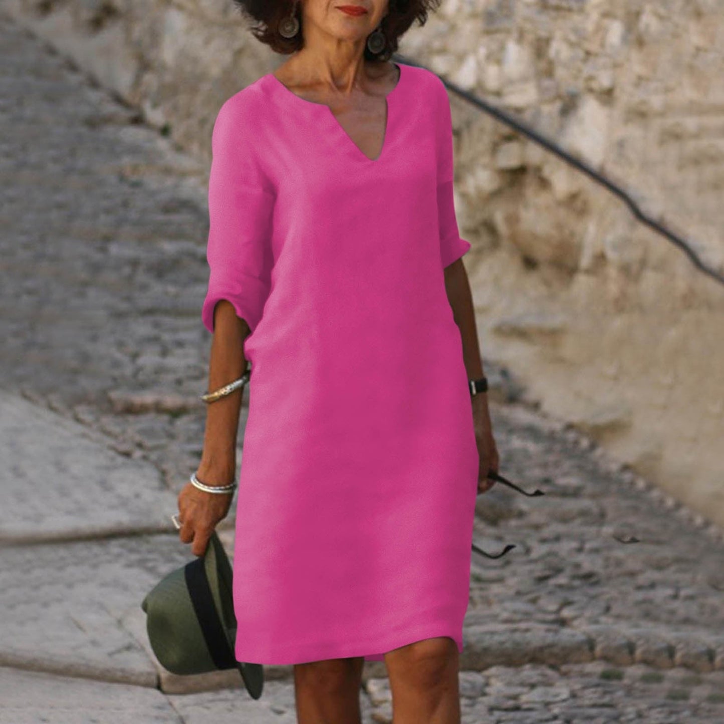 Caroline – V-Neck Summer Dress