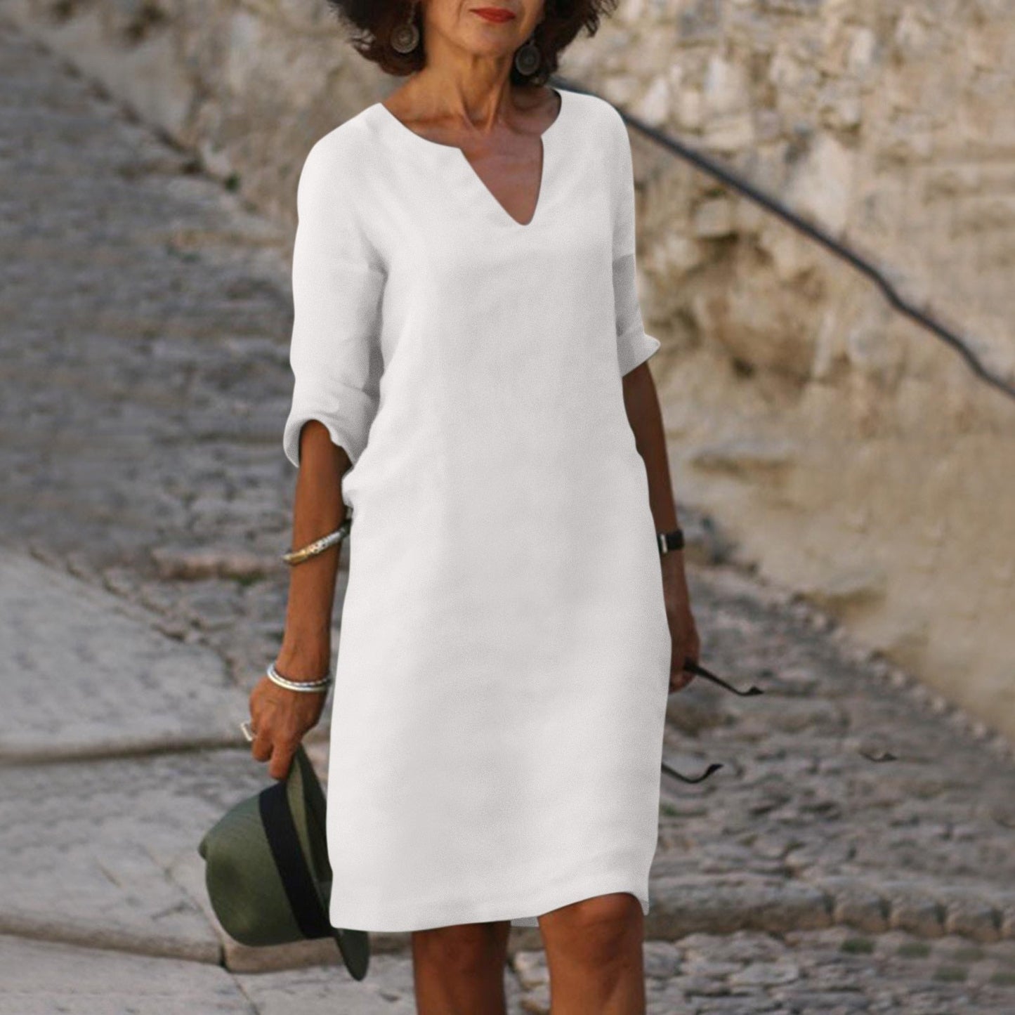 Caroline – V-Neck Summer Dress