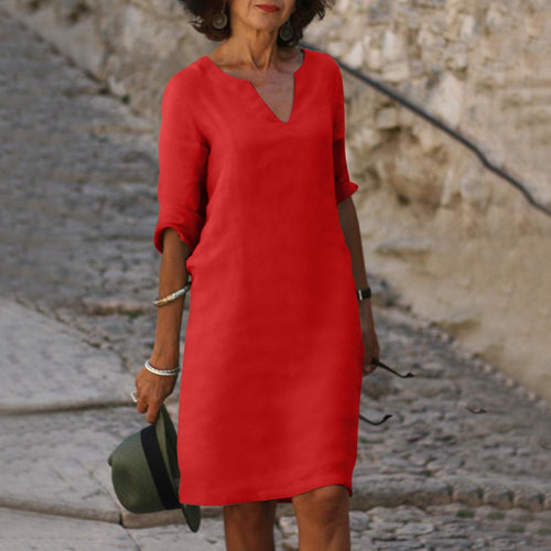 Caroline – V-Neck Summer Dress