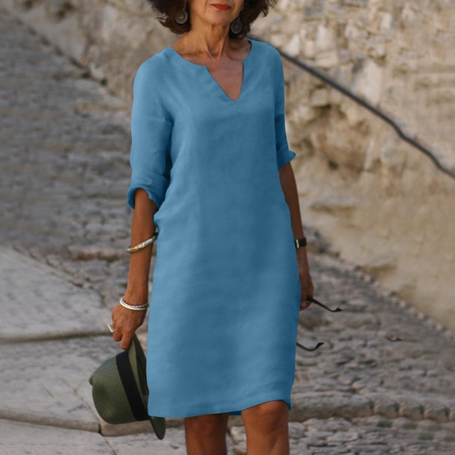 Caroline – V-Neck Summer Dress