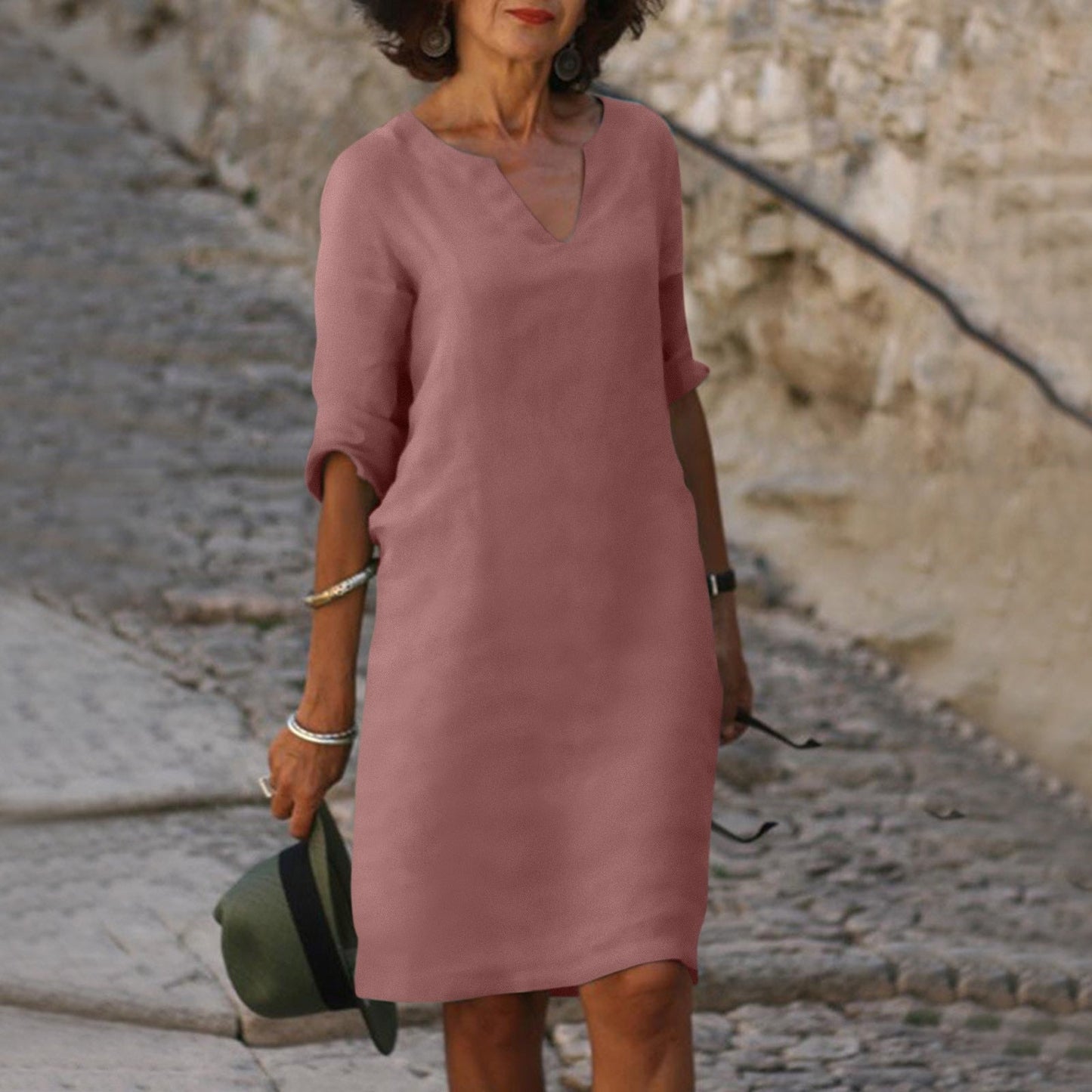 Caroline – V-Neck Summer Dress