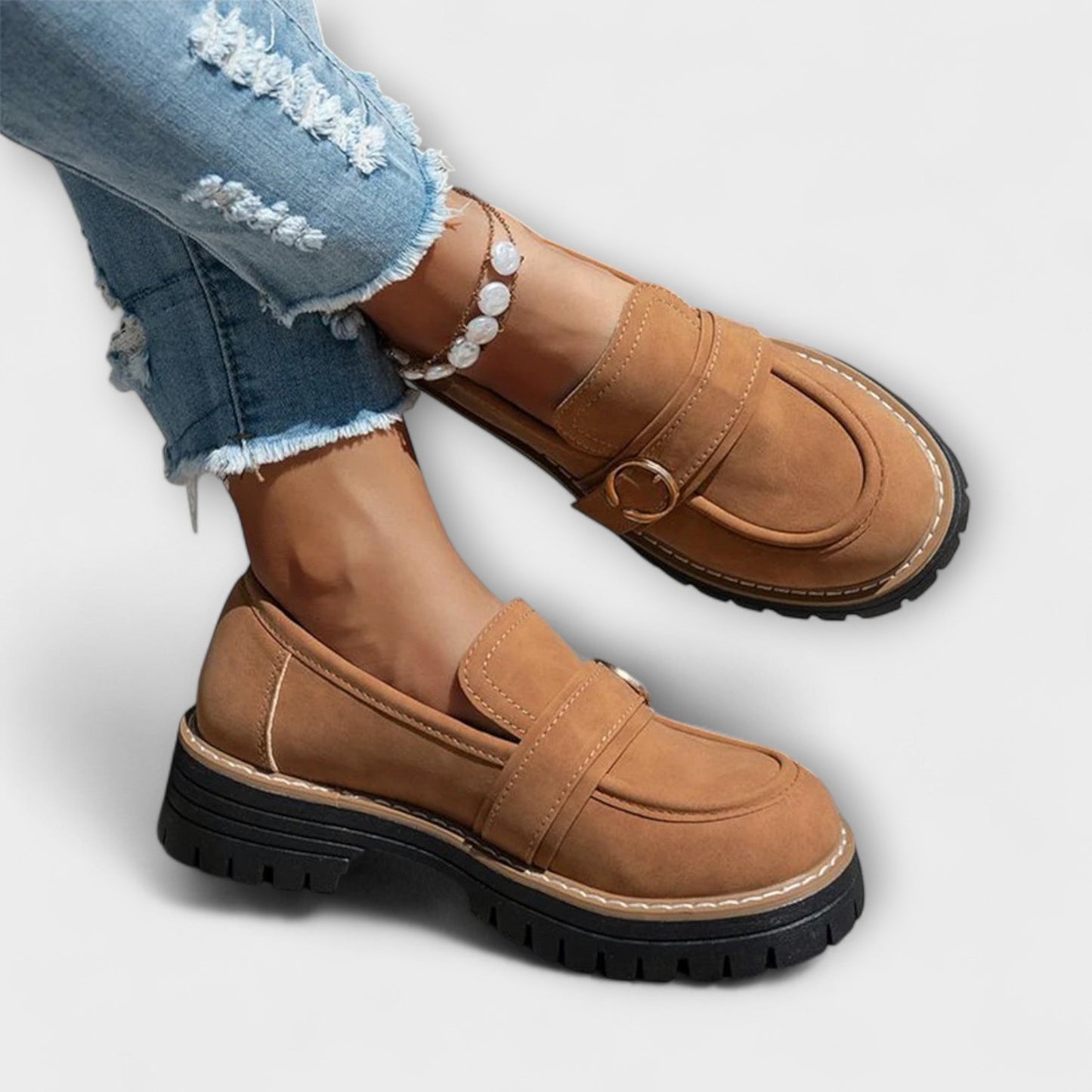 Lora – Casual Loafers with Round Toe