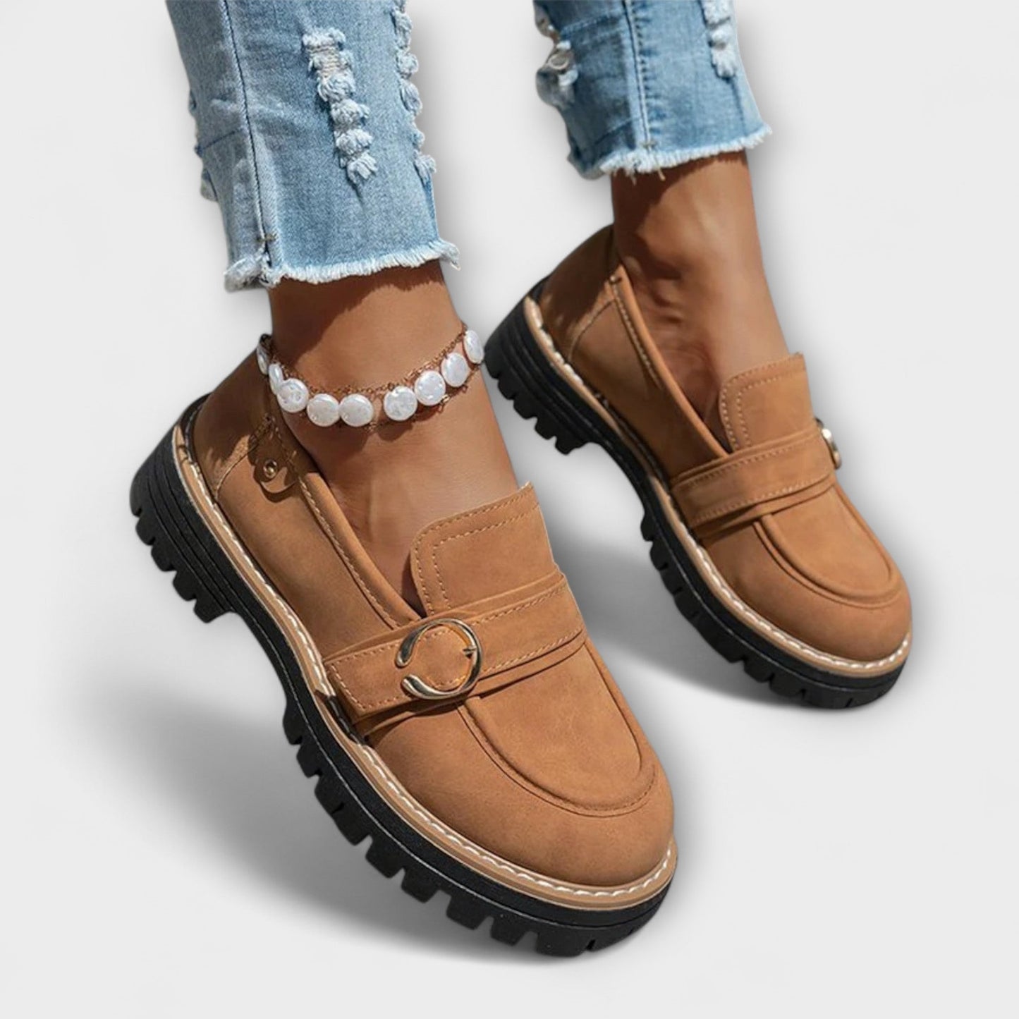 Lora – Casual Loafers with Round Toe