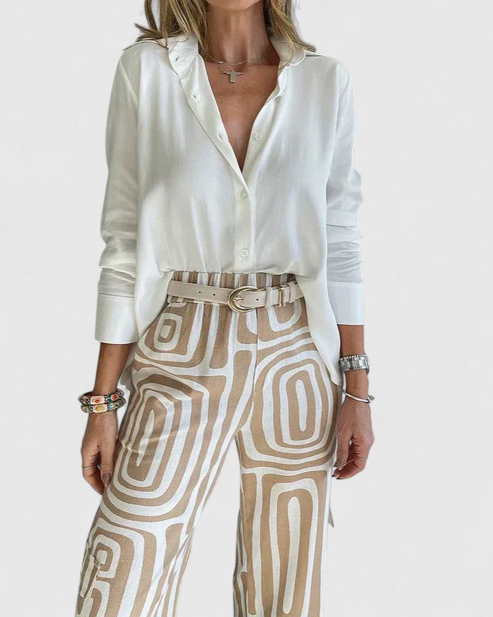 Kira – Elegant Two-Piece Set (Including a Free Belt)