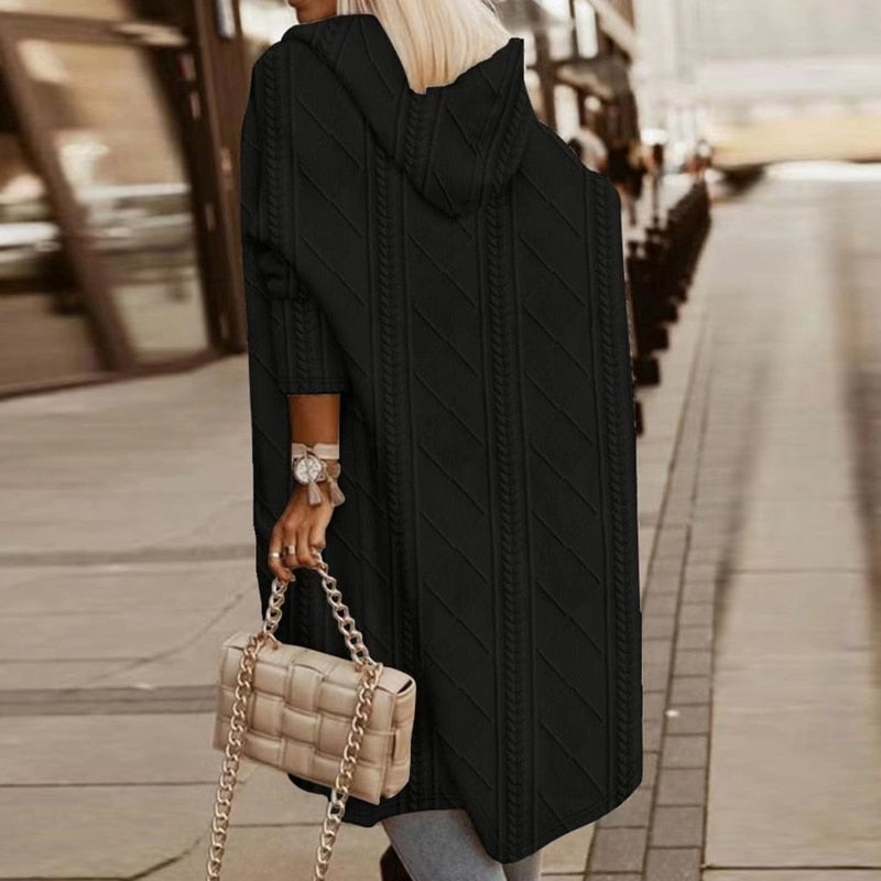 Johani - Extended Length Hooded Cardigan