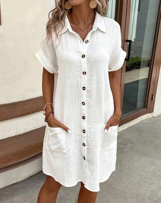 Lou - Button Dress