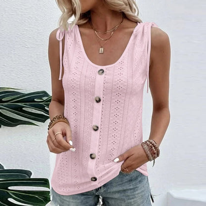 Debra – Heart Back U-Neck T-Shirt