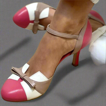 Bellarosa | Colorful sandals with knots and straps, with a round toe