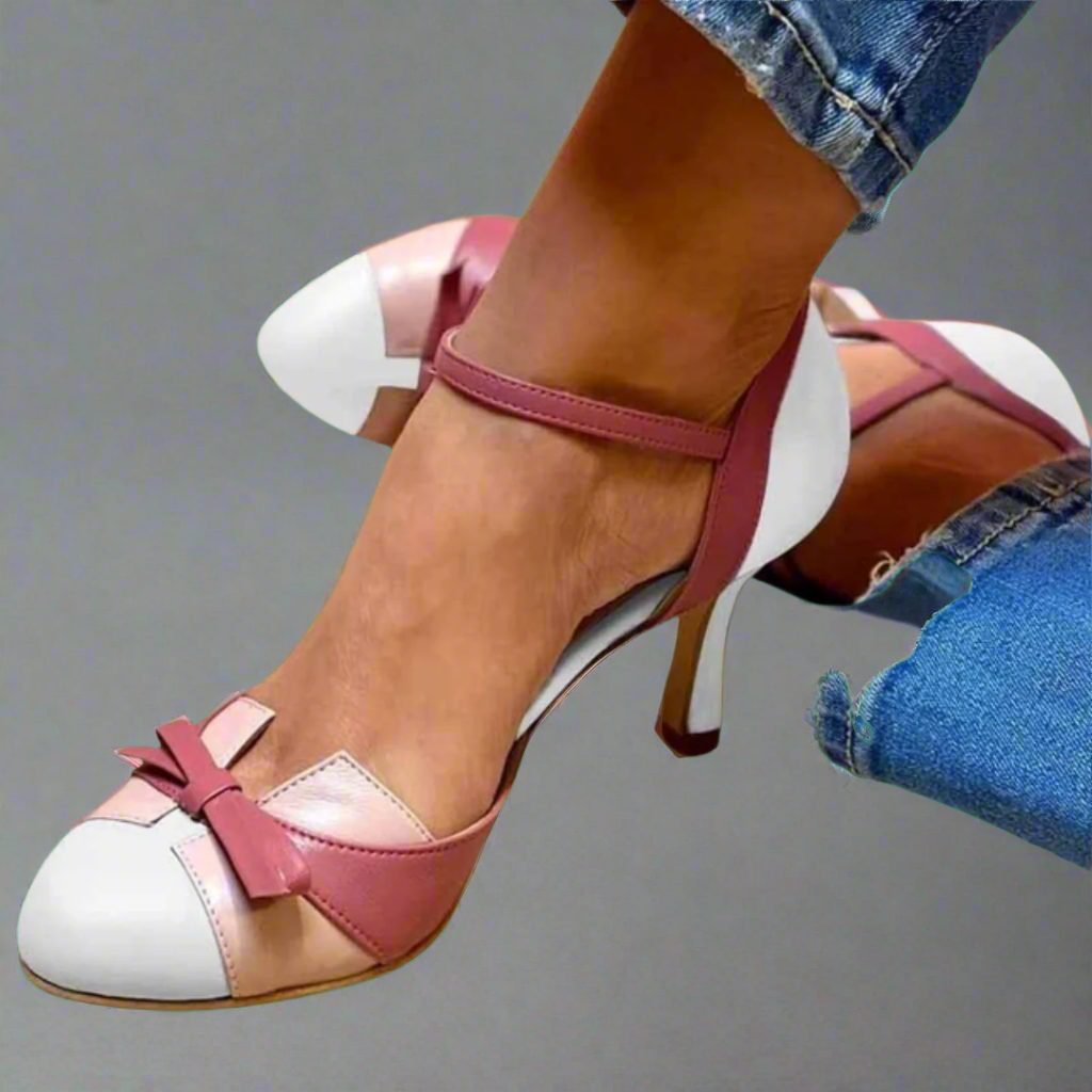 Bellarosa | Colorful sandals with knots and straps, with a round toe