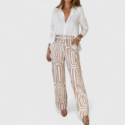 Kira – Elegant Two-Piece Set (Including a Free Belt)