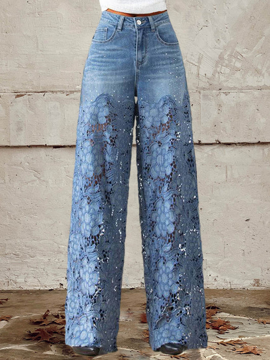 Maxine – Patchwork Lace Pants
