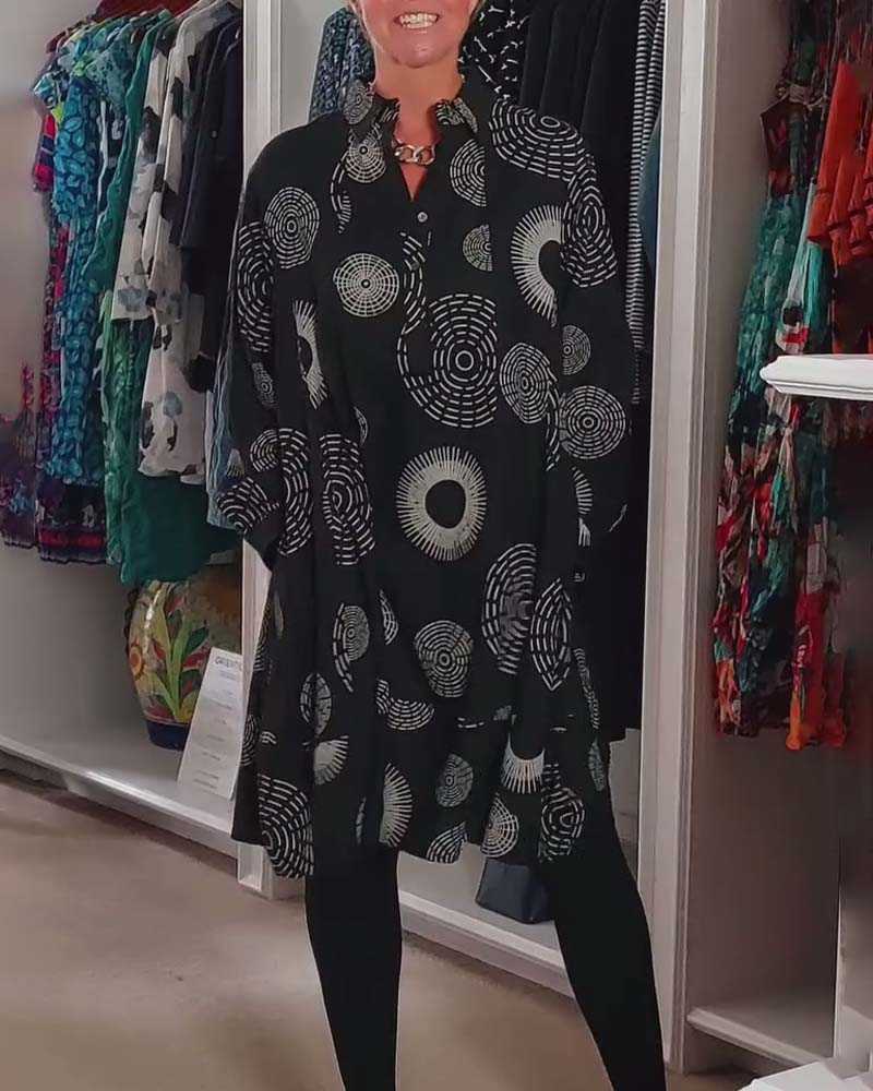 Sheryl – Geometric Wrap Dress