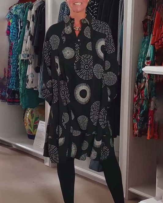 Sheryl – Geometric Wrap Dress