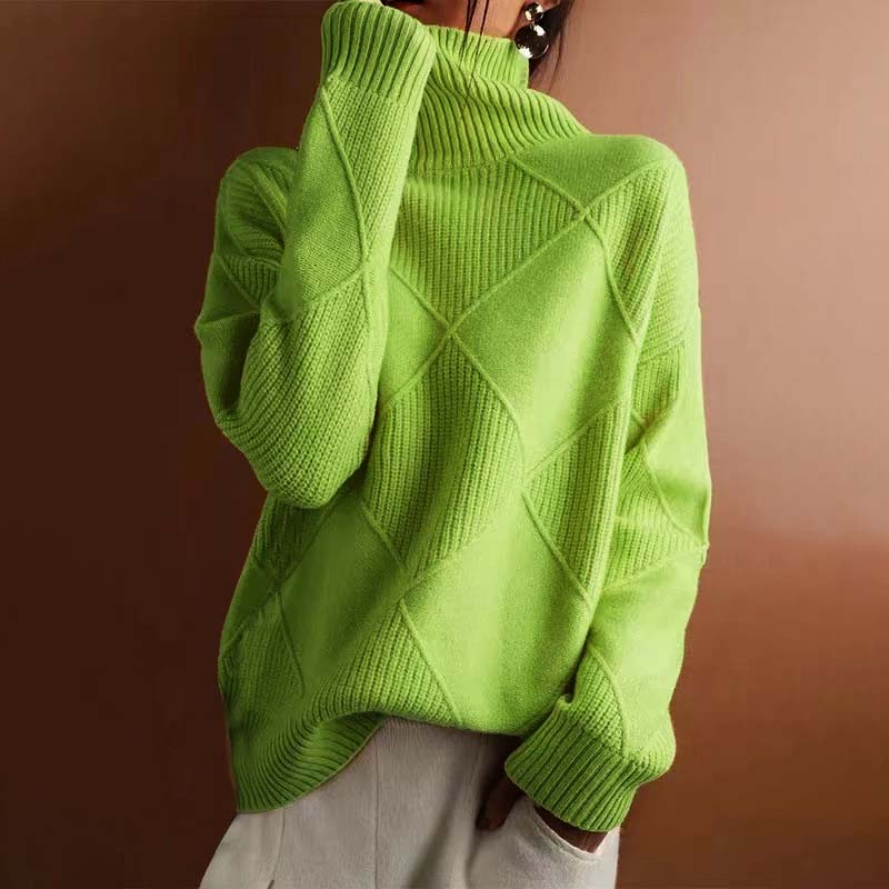 Denise – Casual Solid Color Knit Sweater