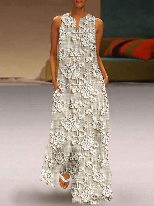 Ramona – Dress with Lace Pattern
