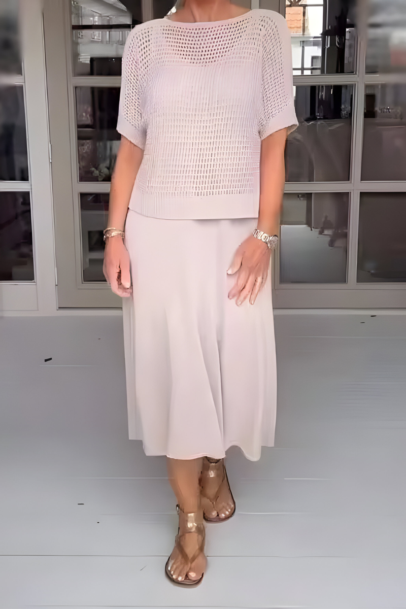 Corrine – Summer Dress with Knitted Top