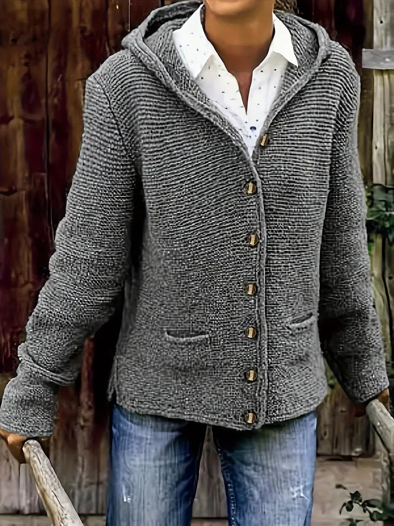 Gladys - Long-Sleeves Cardigan Hoodie
