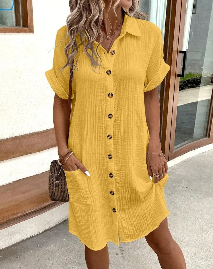 Lou - Button Dress