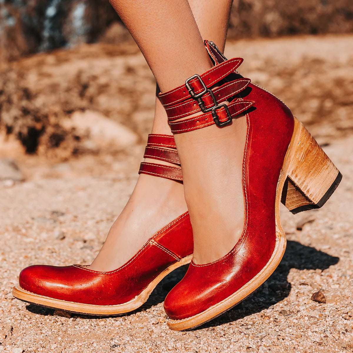 Ginevra™ | Multi-Strap Pumps with Thick Sole