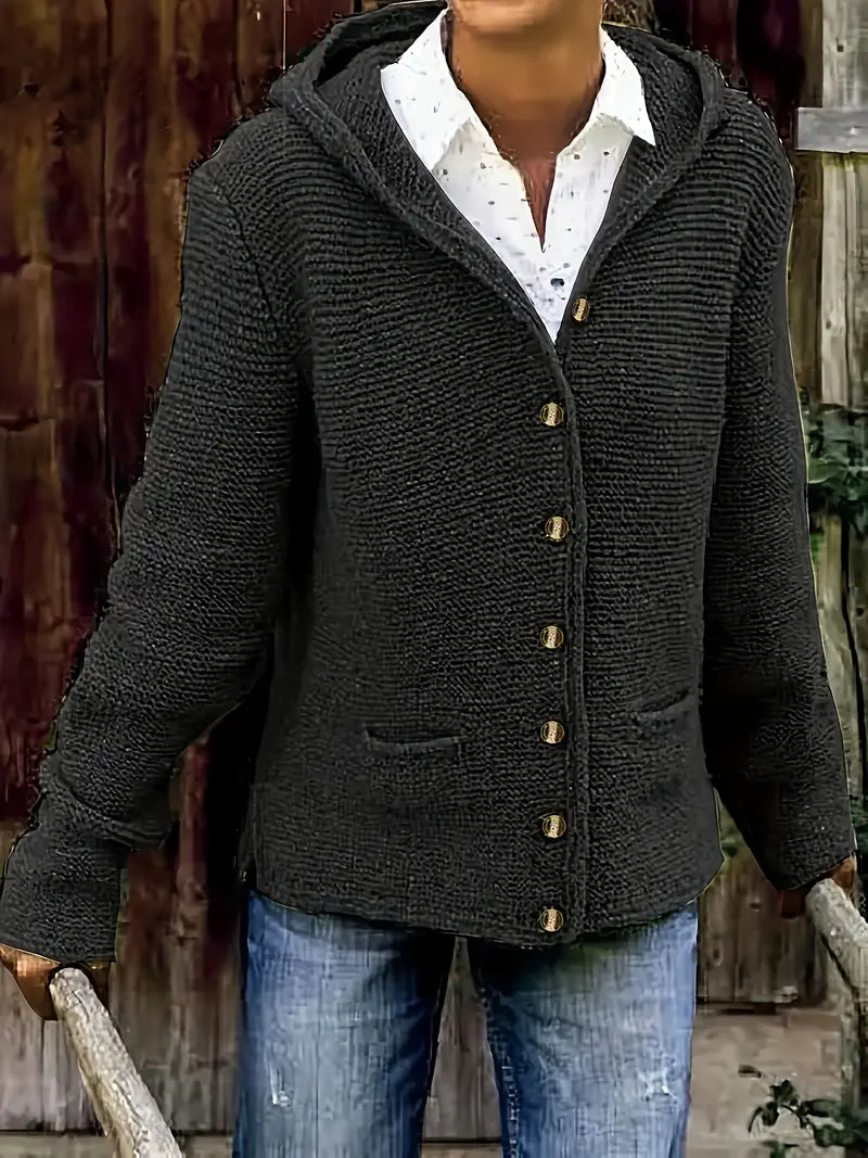 Gladys - Long-Sleeves Cardigan Hoodie