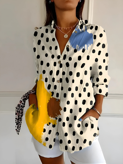Maureen – Floral Wave Blouse