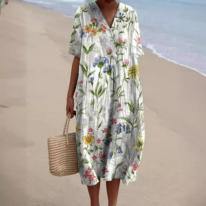 Luna - Colorful Floral Summer Dress