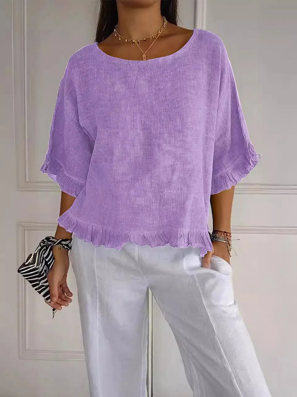 Francesca – Relaxed Button-Up Top