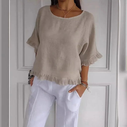 Francesca – Relaxed Button-Up Top
