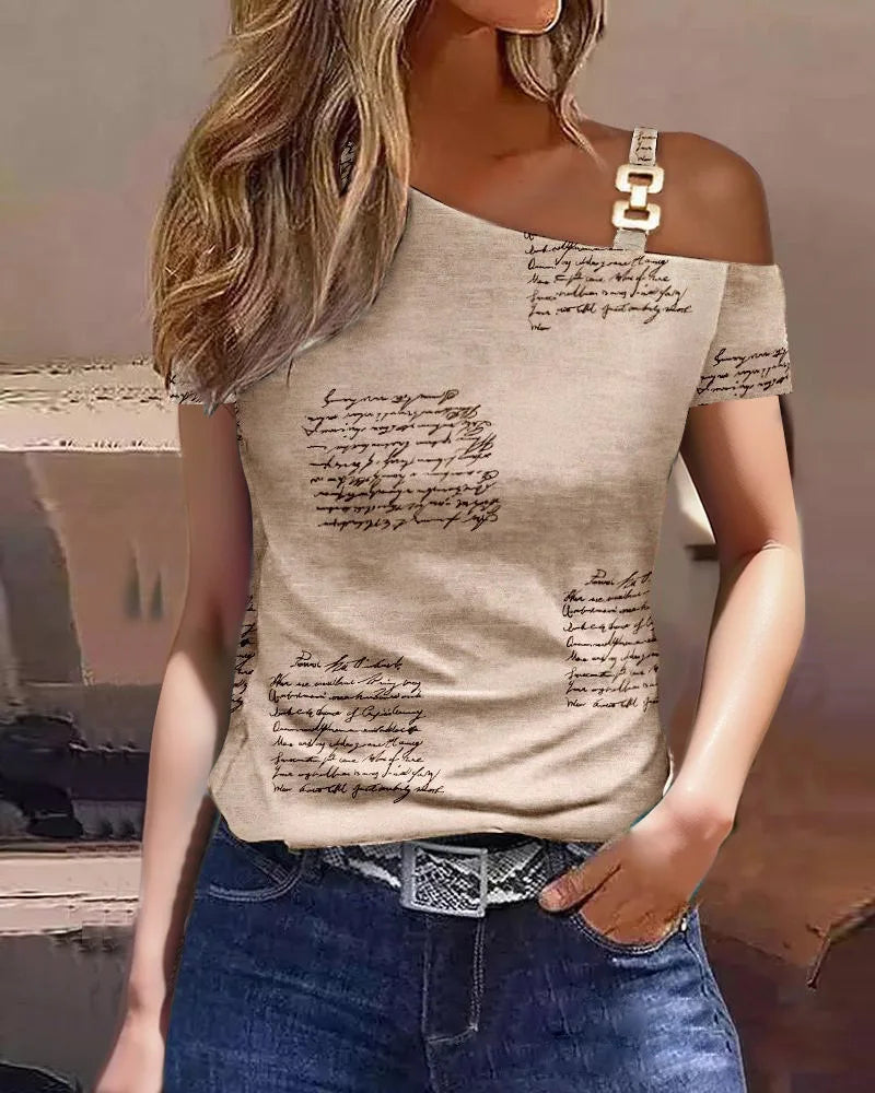 Elaura – Ruffled Short Sleeve Summer Blouse