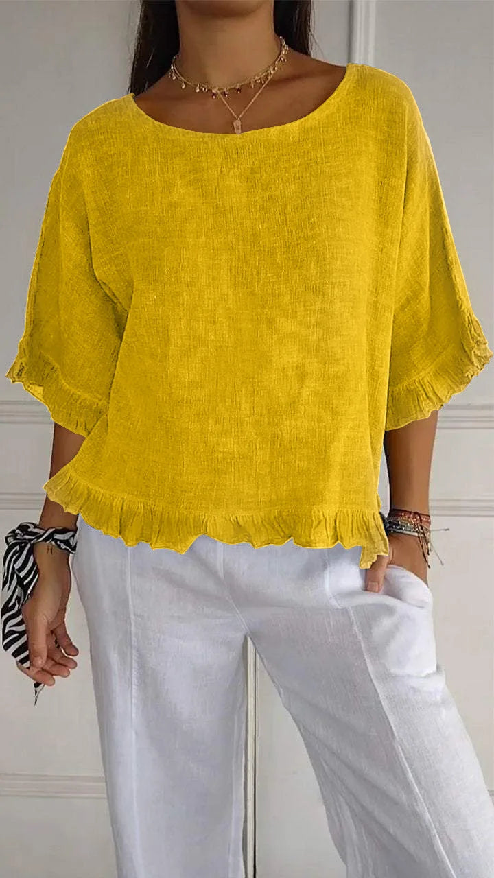 Francesca – Relaxed Button-Up Top