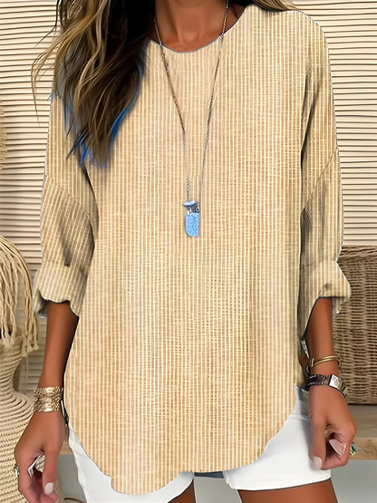 Rhea – Trendy Striped Blouse