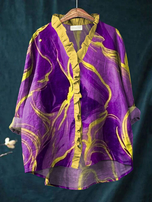 Bonnie – Swirling Pattern Blouse
