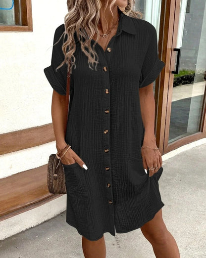 Lou - Button Dress
