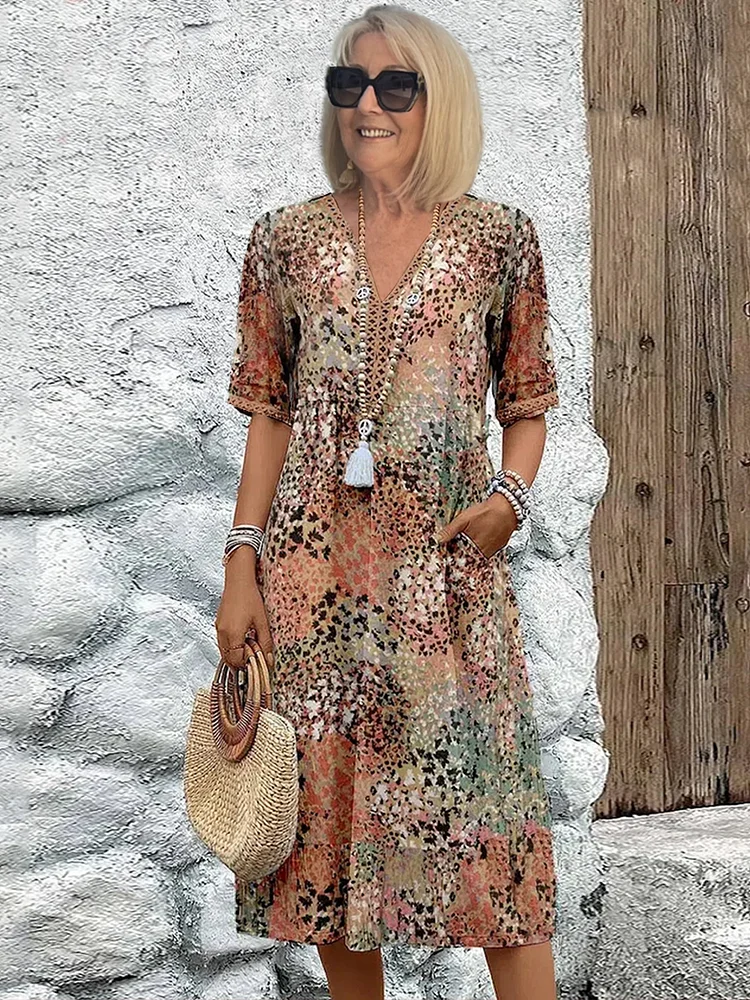 Sylvie – Vibrant Midi Dress