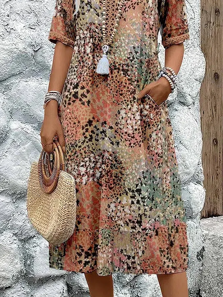 Sylvie – Vibrant Midi Dress