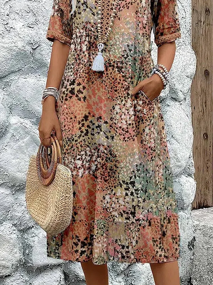 Sylvie – Vibrant Midi Dress