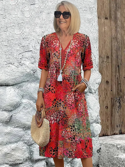 Sylvie – Vibrant Midi Dress