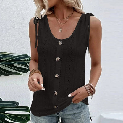Debra – Heart Back U-Neck T-Shirt