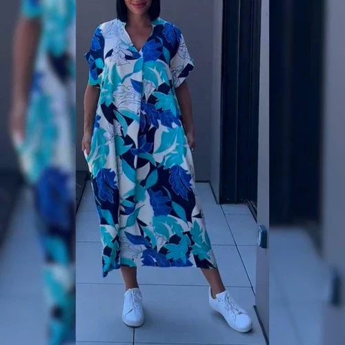 Angela – Elegant Floral Dress