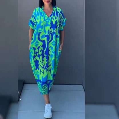 Angela – Elegant Floral Dress
