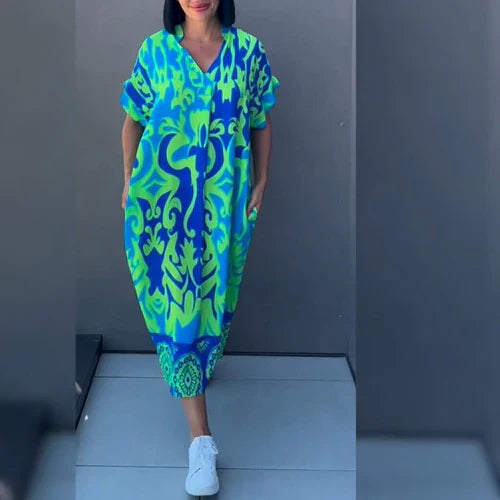 Angela – Elegant Floral Dress