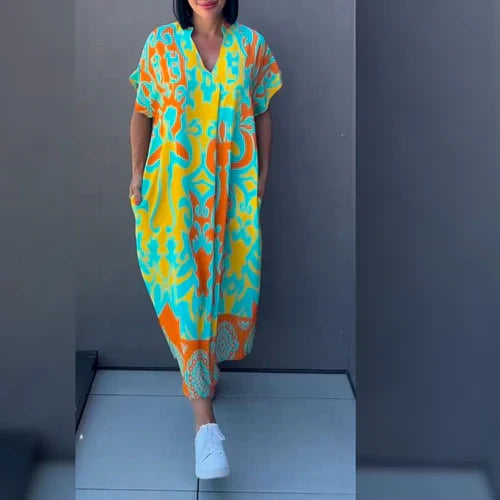 Angela – Elegant Floral Dress