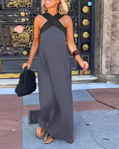 Helena – Dress with Crossed Design