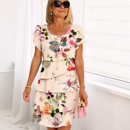 Flora – Cascade Floral Print Dress